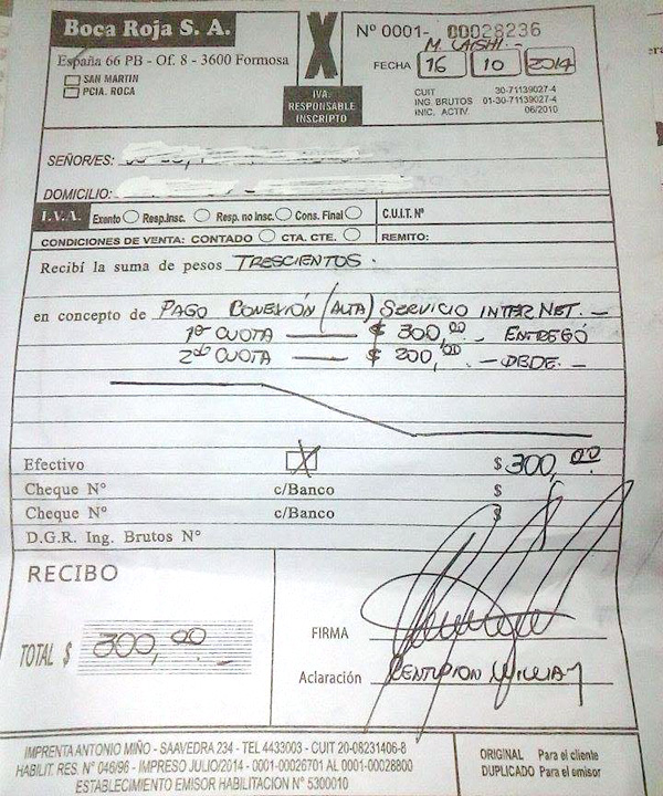 Tildan de “pésimo” el servicio de Internet de Boca Roja