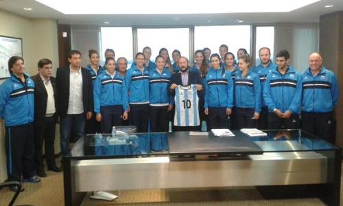Insfrán recibió a “Las Panteras”