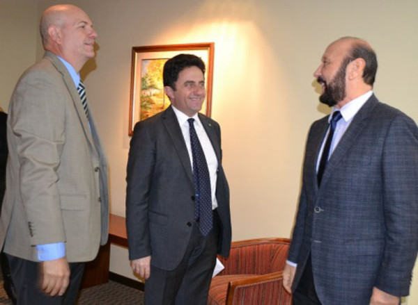 Insfrán recibió al cónsul de Italia en Rosario