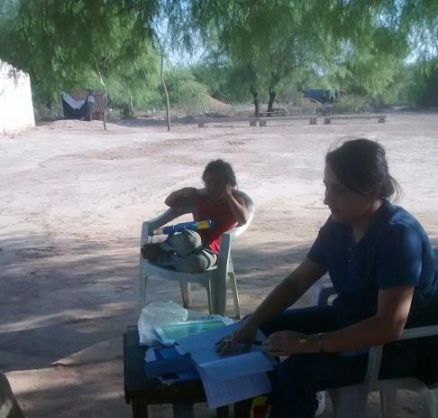 Prestaciones de salud en terreno en Bazán