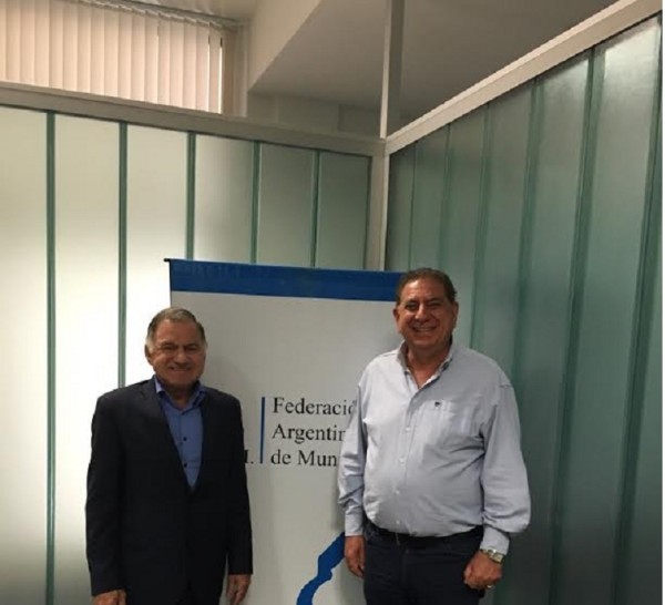 Jofré se reunió con titular de la Federación Argentina de Municipios
