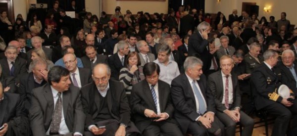 Jorge Ibañez en acto por el 66° aniversario de la CNEA