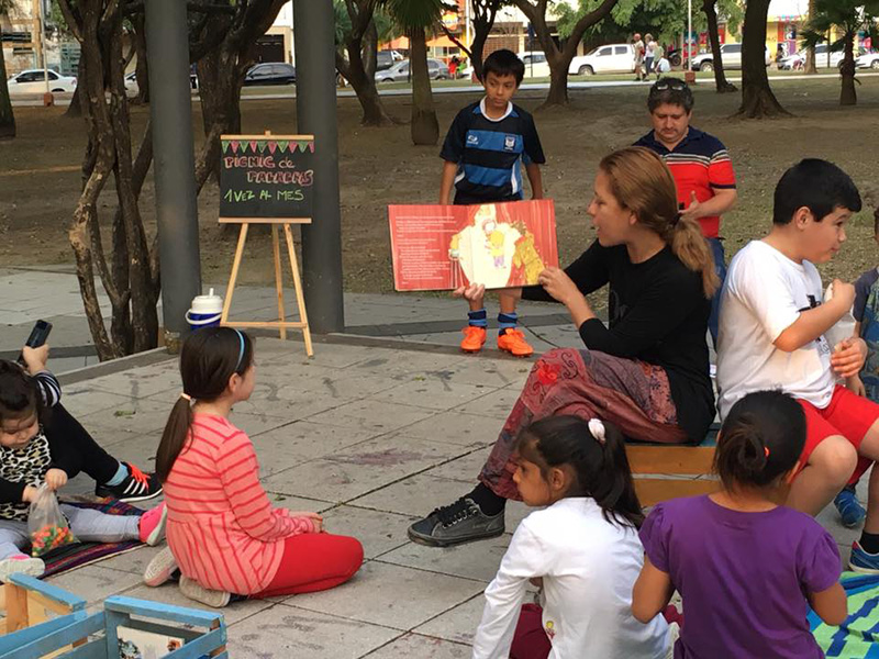 Promoción de la lectura en la Plaza San Martín