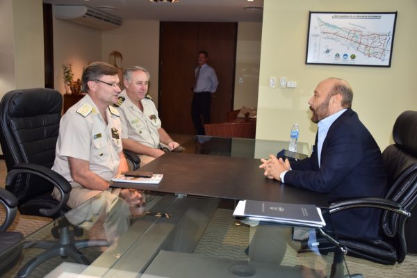 Insfrán se reunió con el director de la flamante Región Norte de la PNA