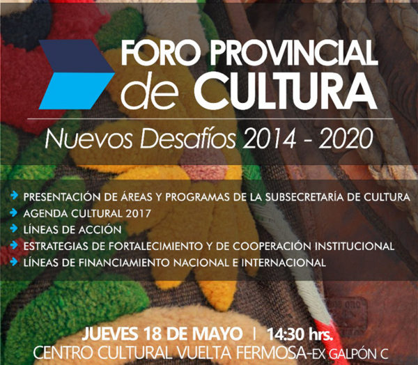 “Foro provincial de Cultura”