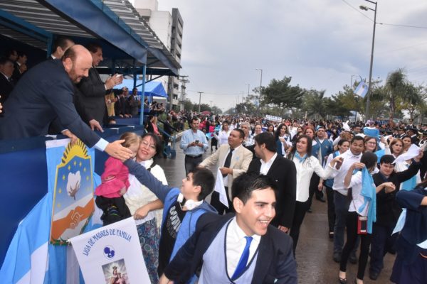 Insfrán presidió la evocación de la emancipación nacional