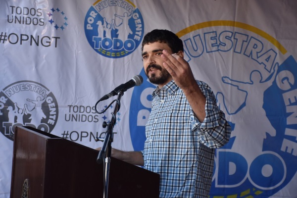 Muracciole dijo que el PJ da la cara ante la gente, no un timbreo para la foto