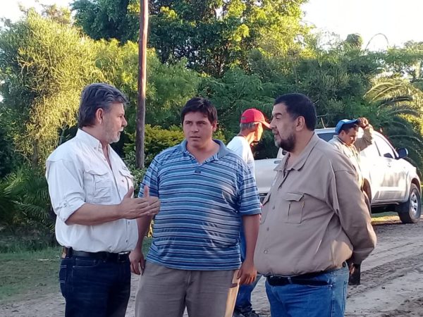 Ministro de Gobierno estuvo en zonas afectadas por el temporal