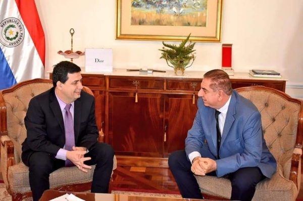 Jofré fue recibido por el vicepresidente de Paraguay