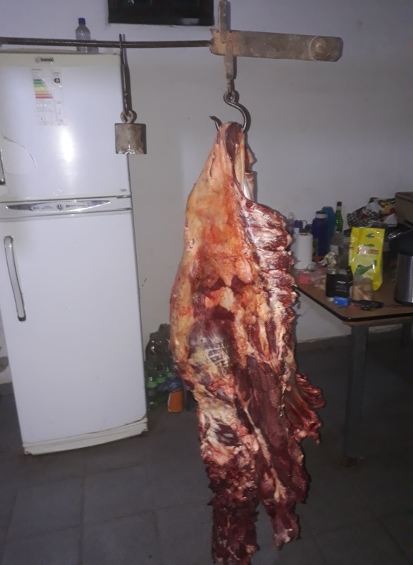Secuestraron productos cárnicos en Portón Negro