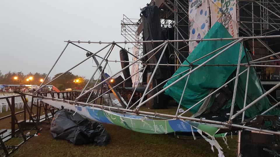 Suspendieron por tormenta jornada sabatina de la Fiesta de la Corvina