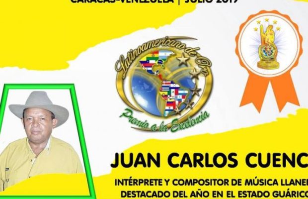 Juan Carlos Cuenca: Intérprete y Compositor de Música Llanera destacado del año en el estado Guárico