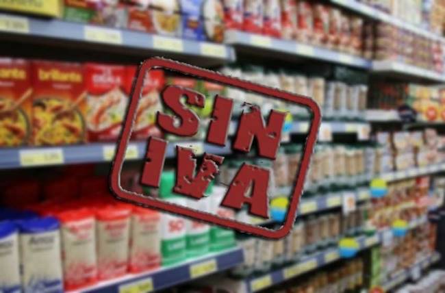 Ya se venden productos sin IVA del 21% o del 10,5% para harinas y legumbres