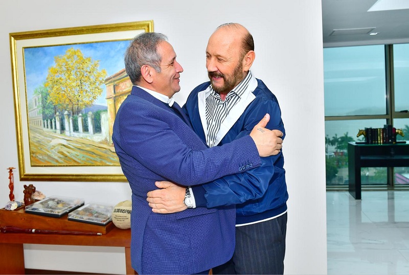 El Gobernador Insfrán recibió al Secretario Nacional de la Bancaria