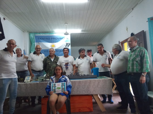 Niña que difunde causa de Malvinas visitó Centro Formoseño de Veteranos de Guerra