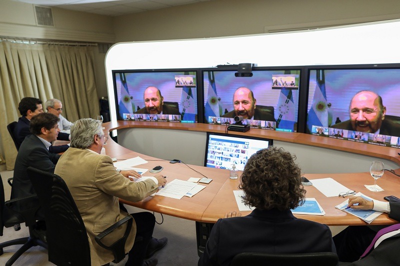 Insfrán participó de la videoconferencia de los gobernadores con el Presidente