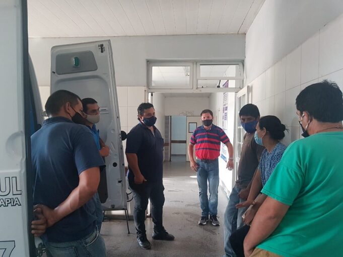 Pirané: Afianzaron entrenamiento para el traslado de pacientes COVID