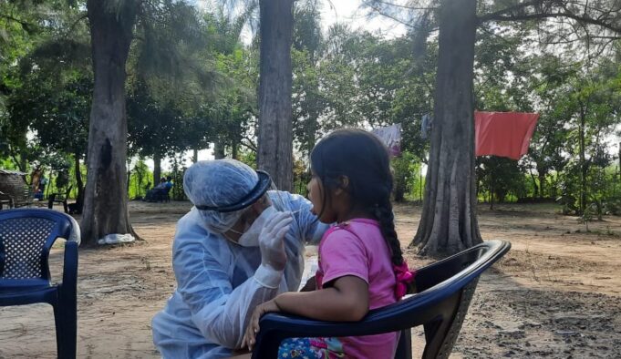 Coronavirus: Rastrillaje en la colonia La Primavera