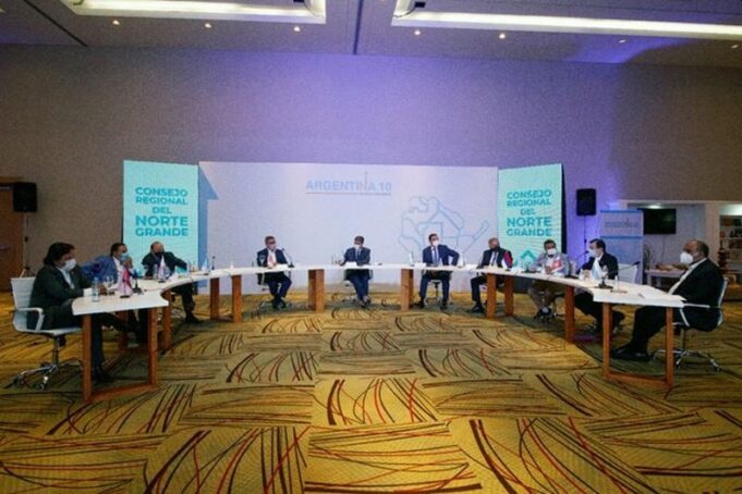 Se conoce la actividad oficial de los gobernadores del Norte Grande