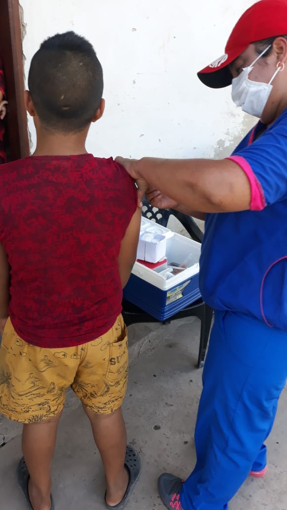 Mojón de Fierro: Vacunación para niños de 11 años