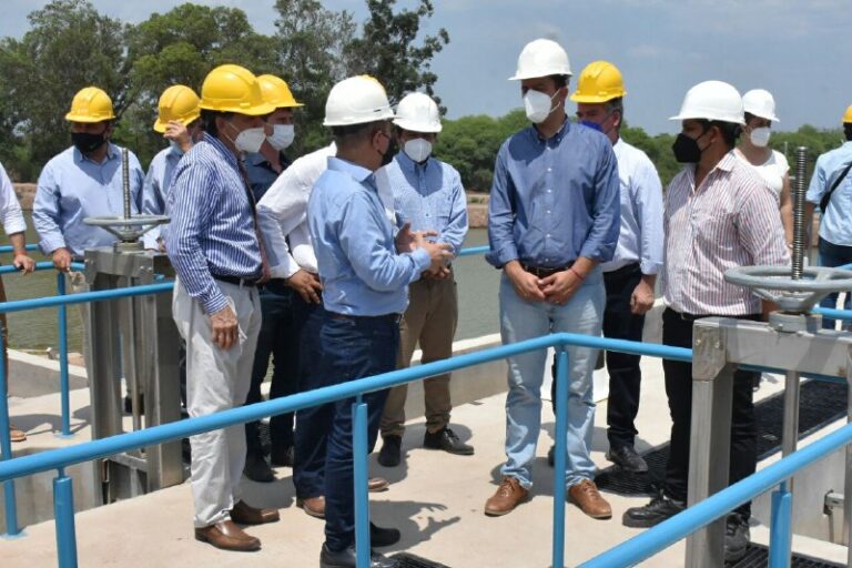 El Vicegobernador inauguró la nueva planta potabilizadora de agua de Ingeniero Juárez
