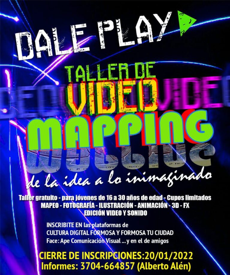 Se encuentra abierta la inscripción para el taller de Mapping Arquitectónico Formosa