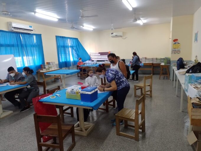 Operativos de Libretas de Salud Escolar en el circuito cinco