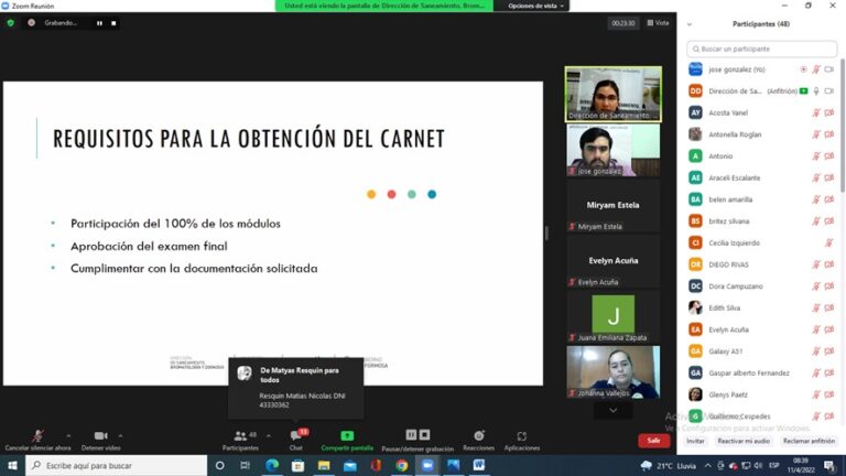 Con más de 50 participantes finalizó el curso virtual de Manipulación Segura de Alimentos