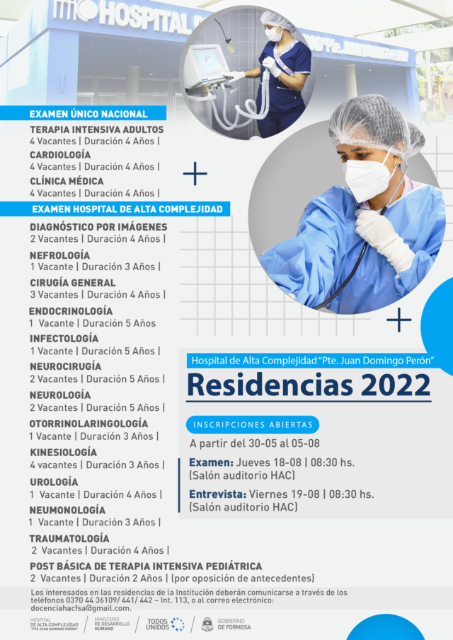 El HAC convoca a las residencias 2022