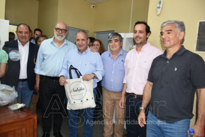 El ministro Ibáñez recorrió el Parque Industrial con autoridades de La Bancaria