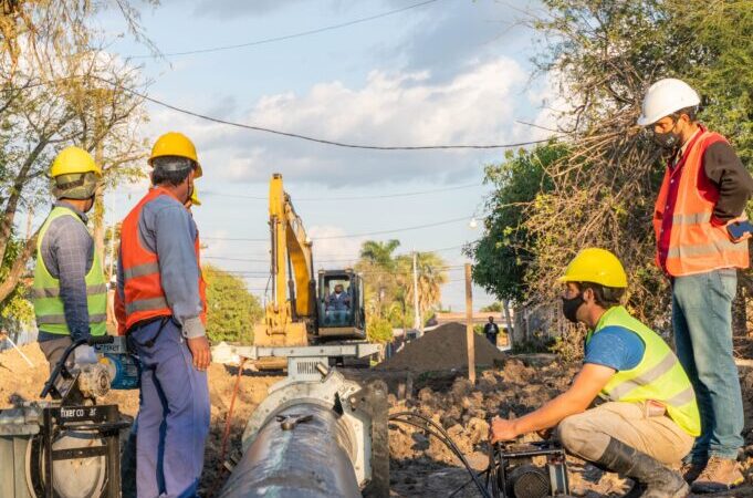 Insfrán confirmó obras sanitarias para el barrio Eva Perón