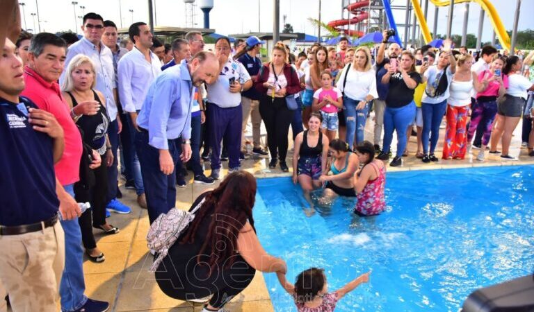Insfrán en el Parque Acuático: “Nosotros hicimos piletas en serio en un espacio de tres hectáreas, no para la ilusión óptica”