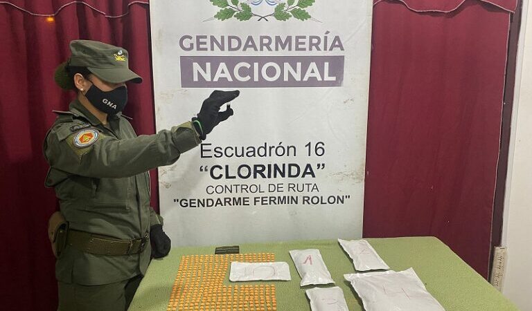 Gendamería decomisó 500 pastillas de éxtasis en Clorinda