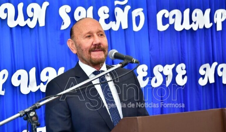 Insfrán: “Cuando un pueblo tiene decisión y voluntad, nada es imposible”