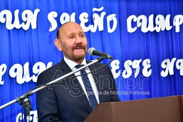 Insfrán: “Cuando un pueblo tiene decisión y voluntad, nada es imposible”