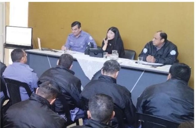 Reunión de trabajo entre personal policial y Juzgado de Paz Nº4