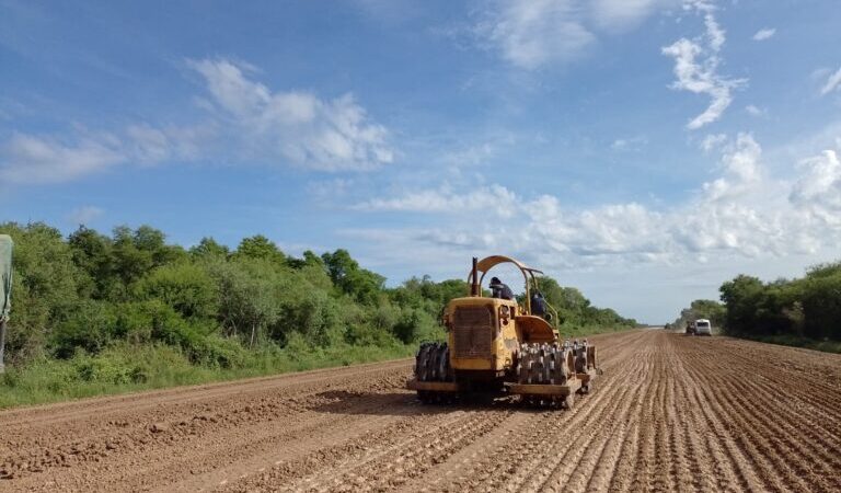 Avanza la obra de pavimentación de la ruta provincial N° 23