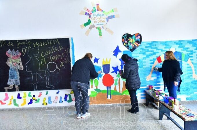 El Ministerio de la Comunidad realizó mural por el Día Mundial contra el Trabajo Infantil