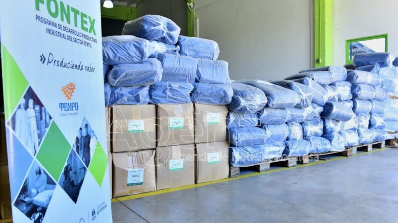 Fontex entregó 1500 prendas al Ministerio de la Comunidad