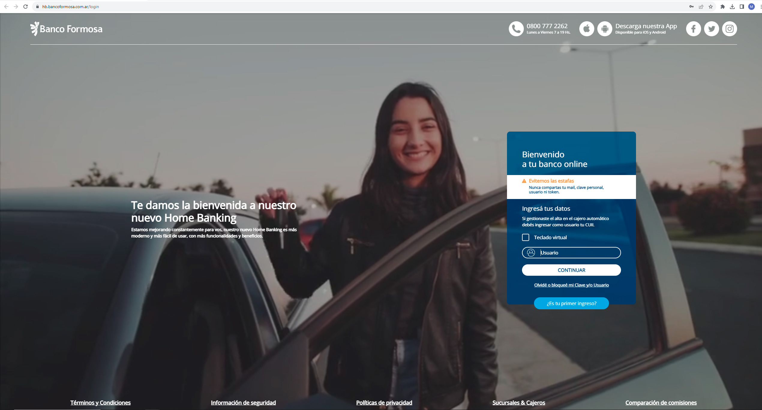 Ya está disponible el reconocimiento facial para el Homebanking del Banco Formosa