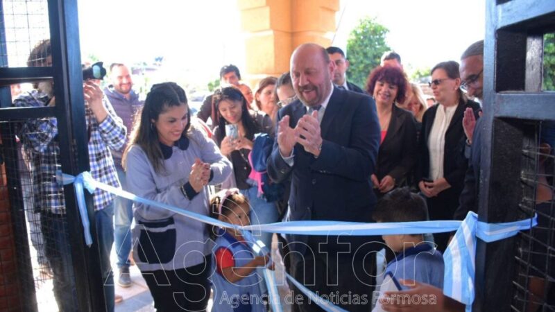 Insfrán dejó inaugurado la EJI N° 23 en Mbiguá y los padres destacaron la comodidad de la cercanía con sus hogares