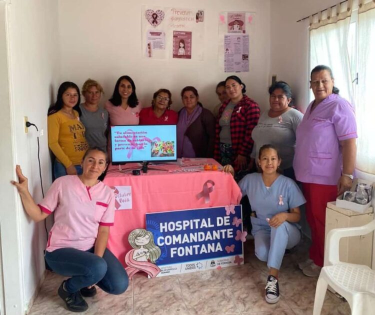 Centros de salud y hospitales de toda la provincia conmemoraron el Día Mundial de la Lucha contra el Cáncer de Mama