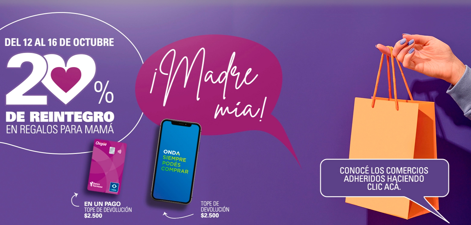 Banco Formosa lanza una promoción para el Día de la Madre