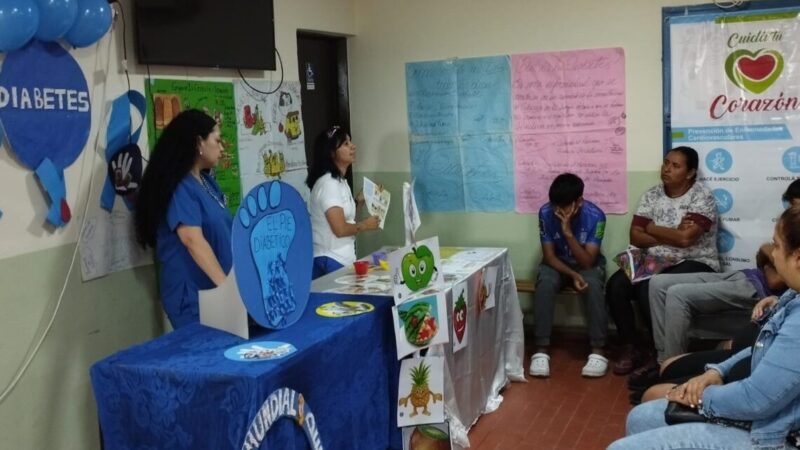 Centro de salud República Argentina: Enseñaron cuidados para la prevención y el control de la diabetes