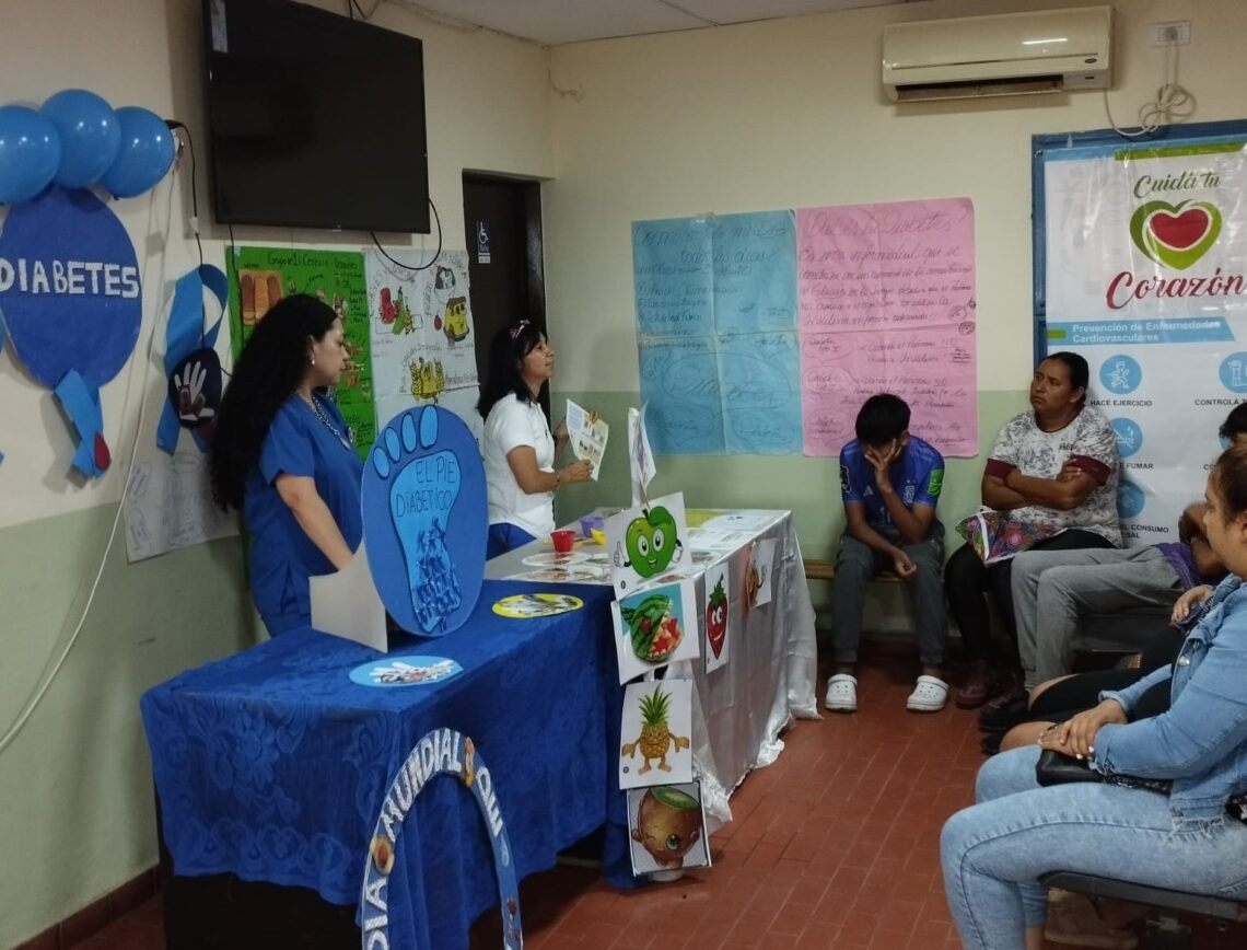 Centro de salud República Argentina: Enseñaron cuidados para la prevención y el control de la diabetes