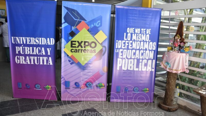 Eber Solís acompañó la Expo Carreras 2023 en la EPES N° 51