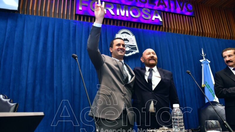 Gildo Insfrán y Eber Solís prestaron juramento de ley ante la Legislatura