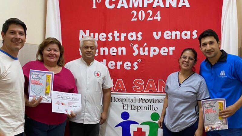 El Centro de Hemoterapia fortalece la promoción de la donación voluntaria de sangre a través de colectas por toda la provincia