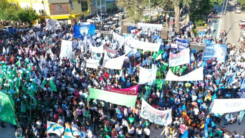 Masiva convocatoria al paro de la CGT en Formosa en rechazo de la Ley Ómnibus del Gobierno Nacional