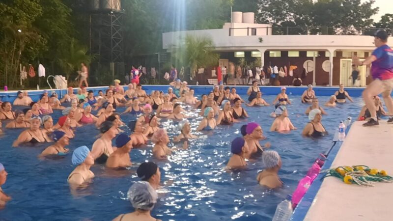 Comenzó a pleno el segundo módulo de aquagym